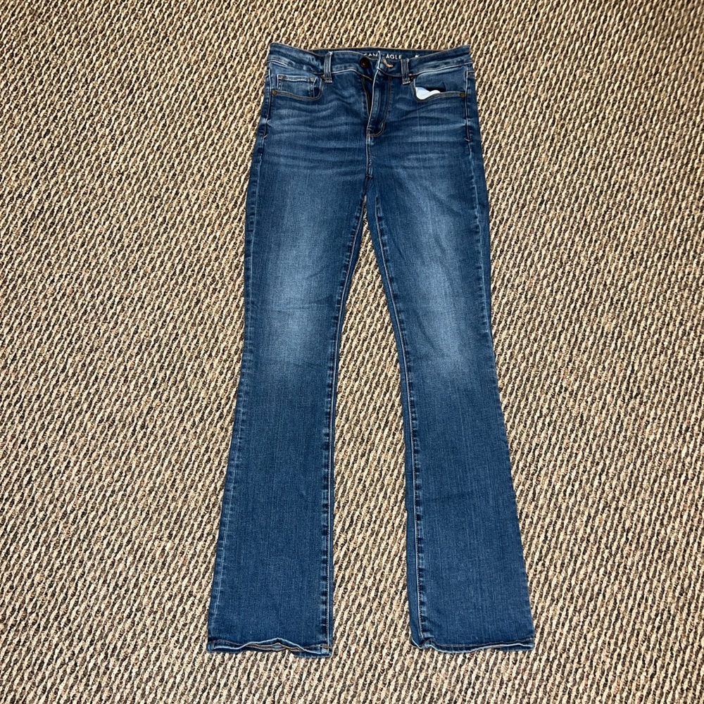 American Eagle Hi-Rise Skinny Kick Long Jean